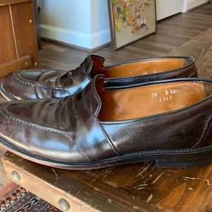ALLEN EDMONDS 'RANDOLPH' LEATHER PENNY LOAFERS! mens shoes size 10 D cordovan